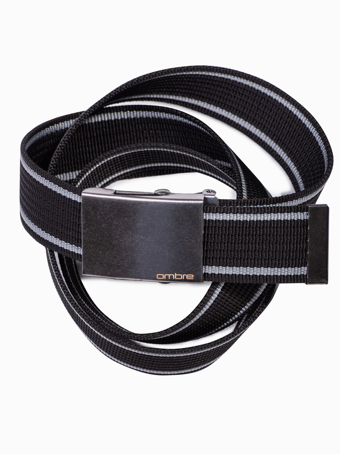 Men's bi-colored belt - black A028