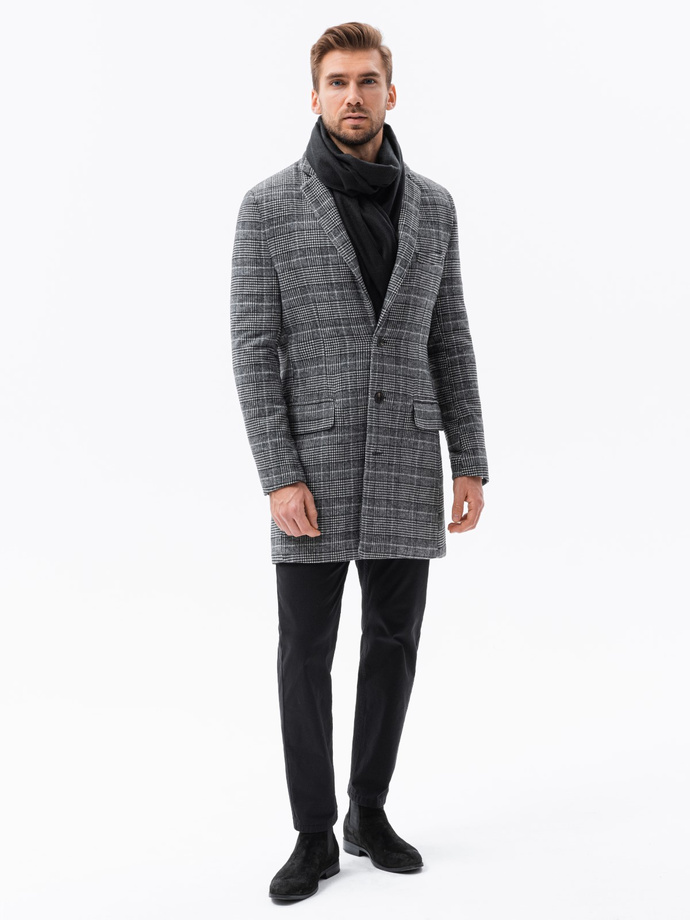 Men's coat - black C499