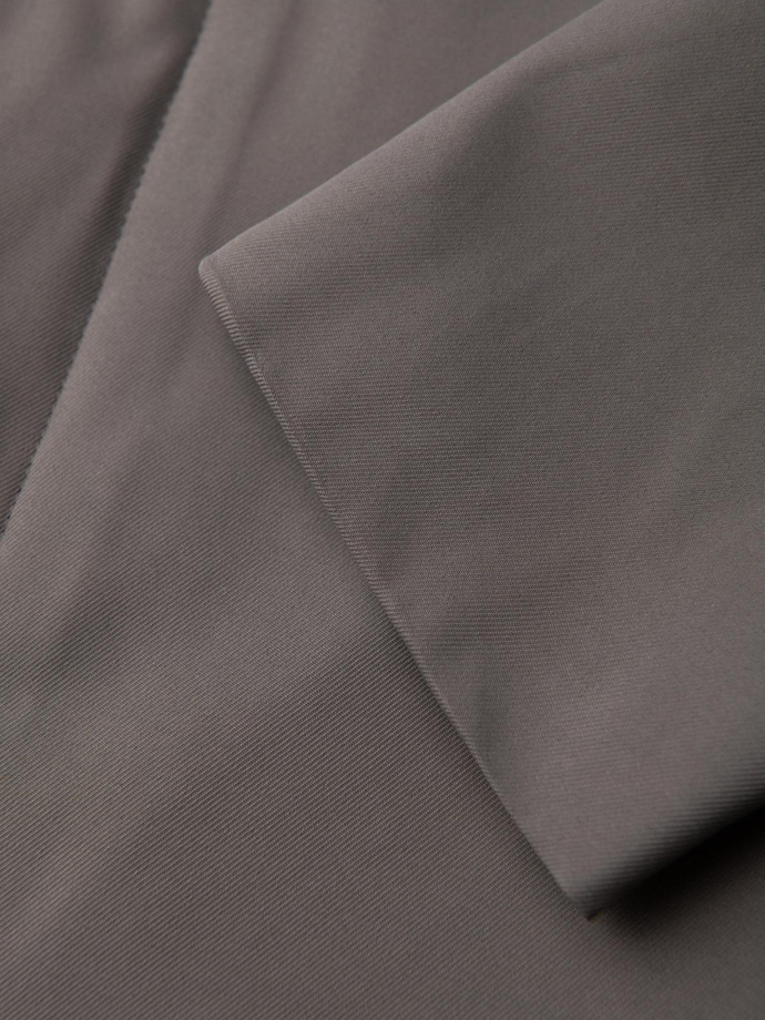 Men's minimalist coat with detachable vest - ash V6 OM-COLC-0139