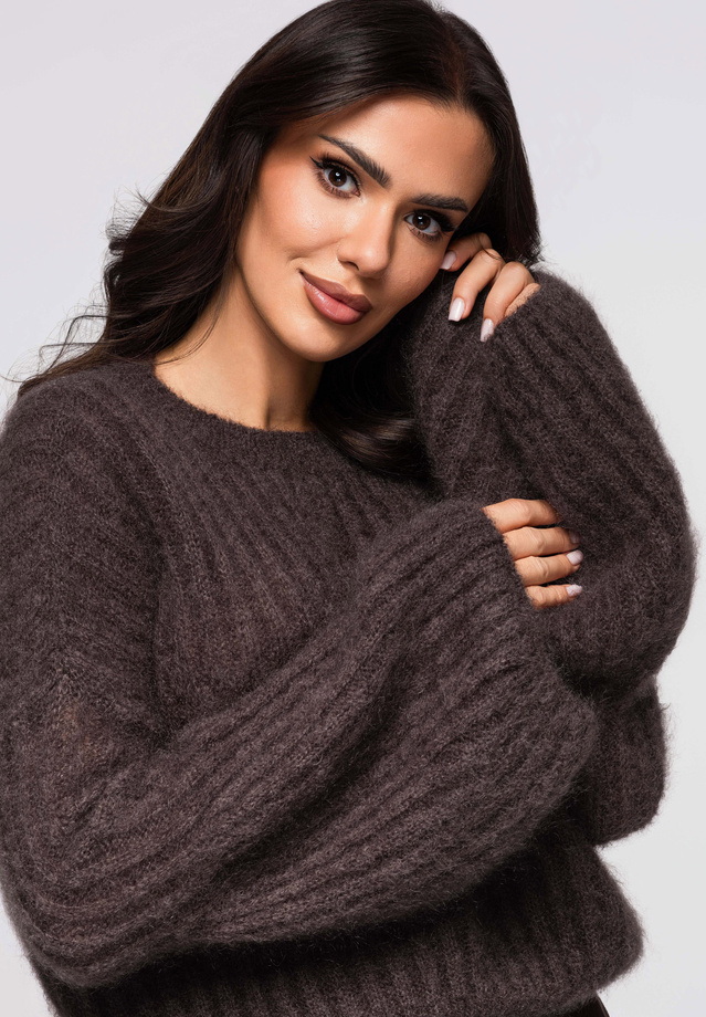 Sweter damski LW-SWSW-0117 v2 - brown