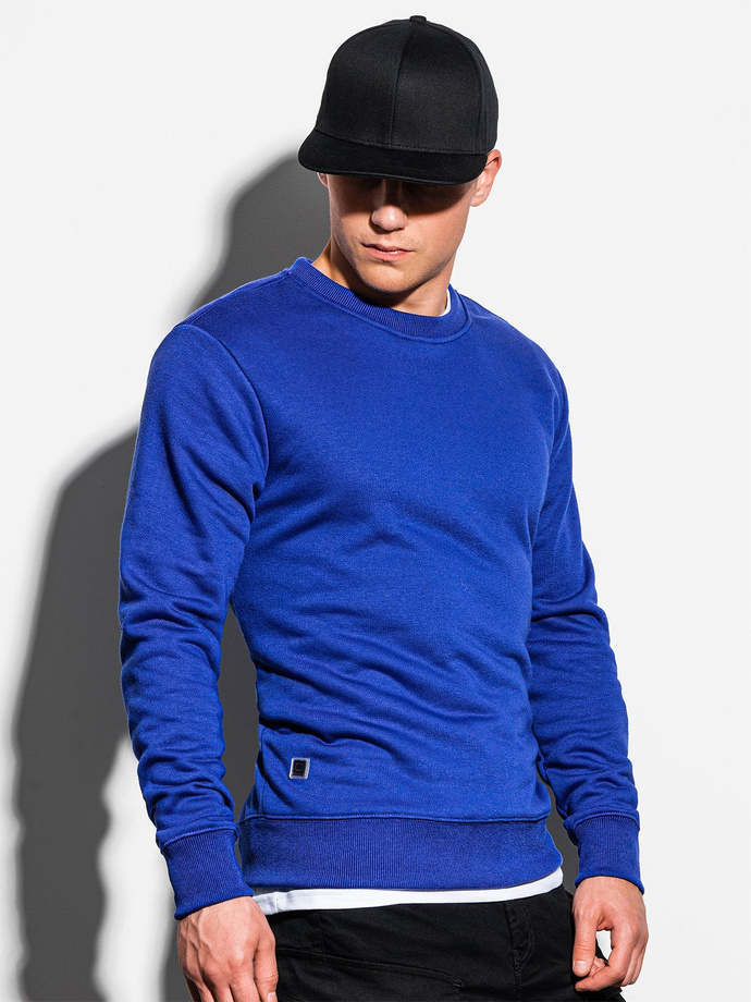 Men's plain sweatshirt - dark blue B978