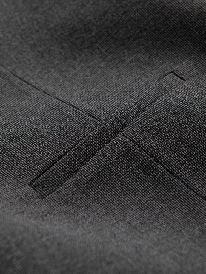 Men's suit vest with collar - graphite V2 OM-BLZV-0109