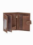Men's leather wallet - light brown A091