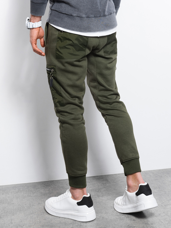 Men's sweatpants - khaki P917