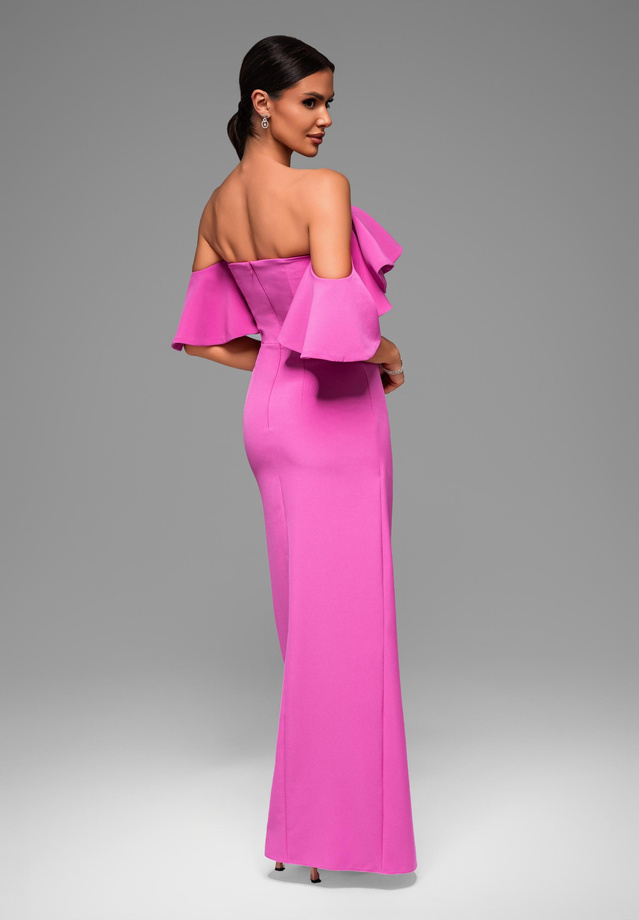 Evening dress LA-OM-DLR065 - fuchsia