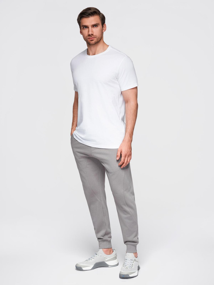 Men's jogger sweatpants - gray V8 OM-PABS-0173
