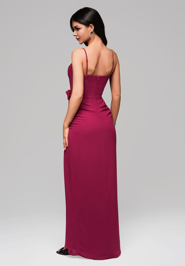Evening dress LA-OM-DLR145 - dark red