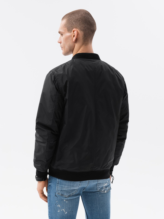 Men's bomber jacket - black V7 C538