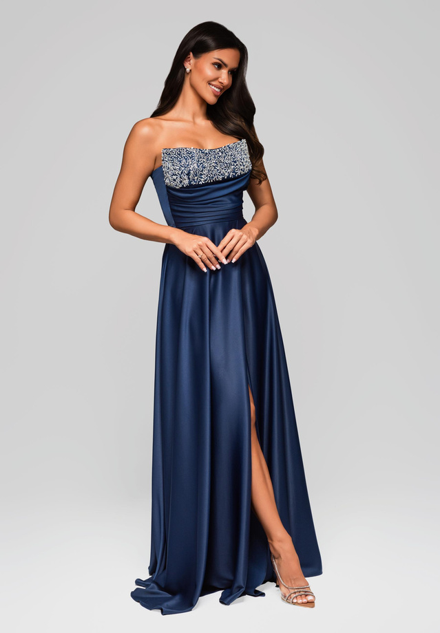 Evening dress LA-OM-DLR223 navy