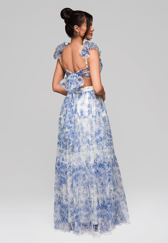 Evening dress LA-OM-DLR161 - blue
