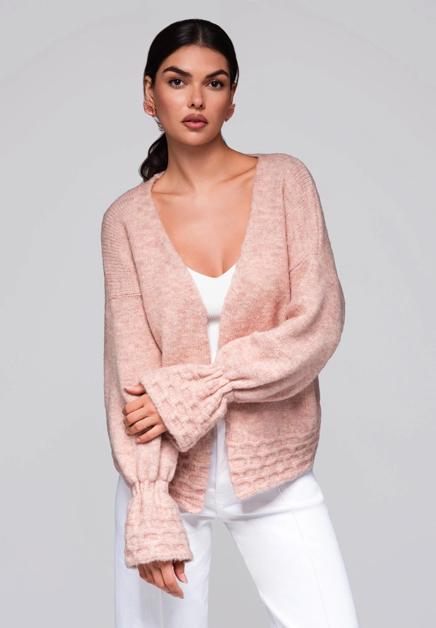 Sweter damski LW-SWCD-0103 - rose