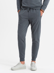 BASIC men's cotton sweatshirt set BASIC sweatshirt + joggers - graphite V11 Z84