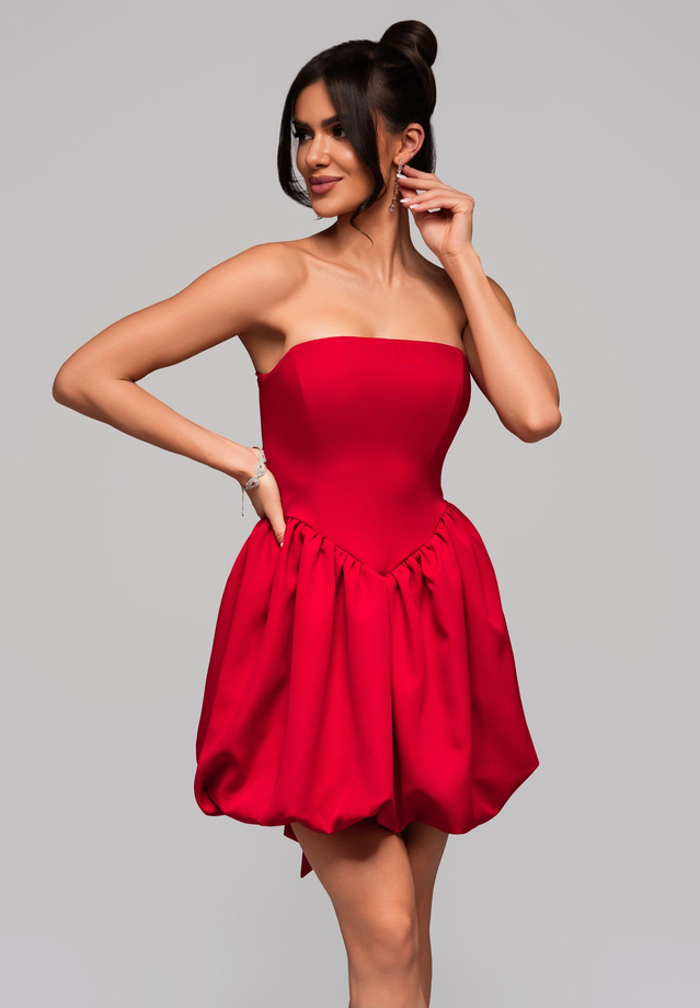 Evening dress LA-OM-DLR126 - red