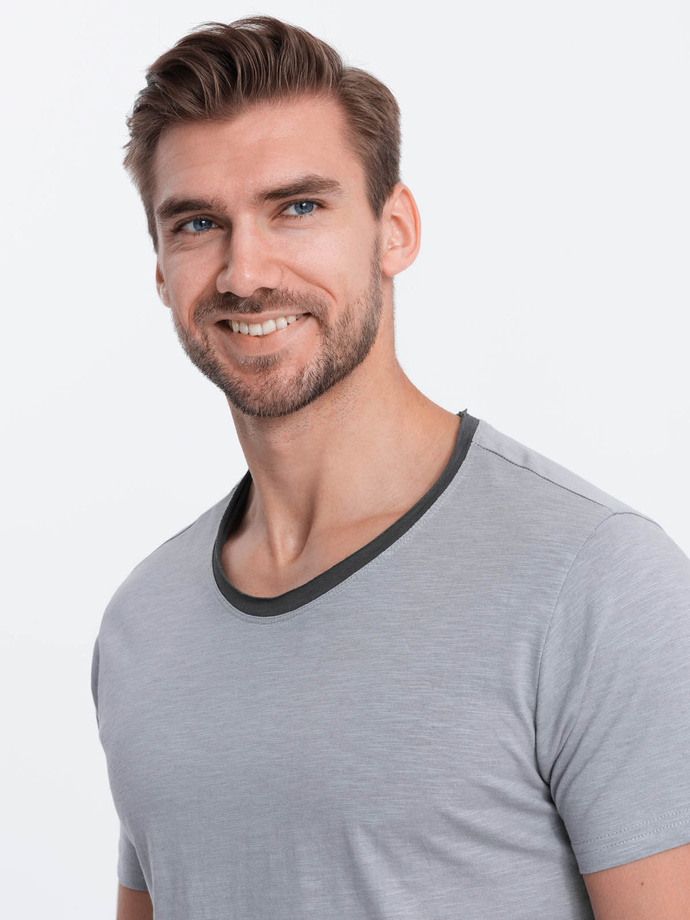 Men's plain t-shirt - grey S1385