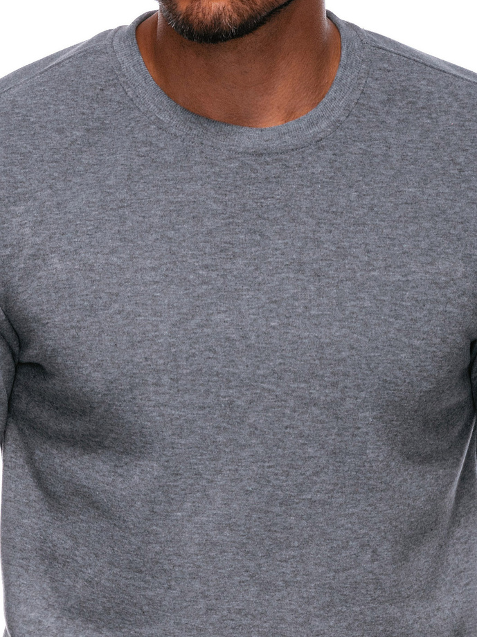 Men's sweatshirt EM-SSNZ-22FW-019 V7 - dark grey melange