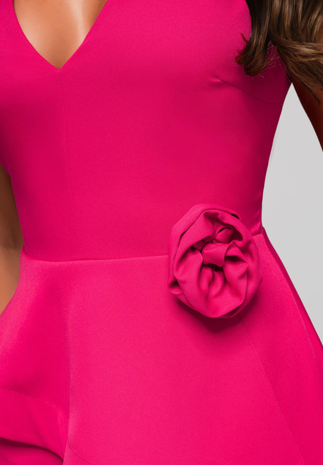 Evening dress LA-OM-DLR212- fuchsia