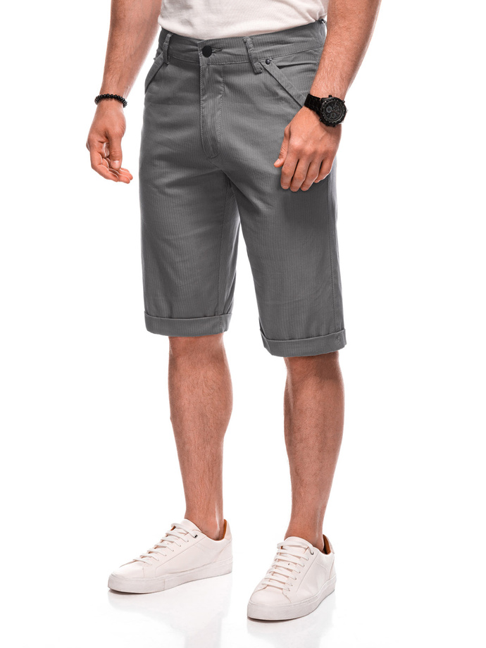 Men's chino shorts W504 - grey