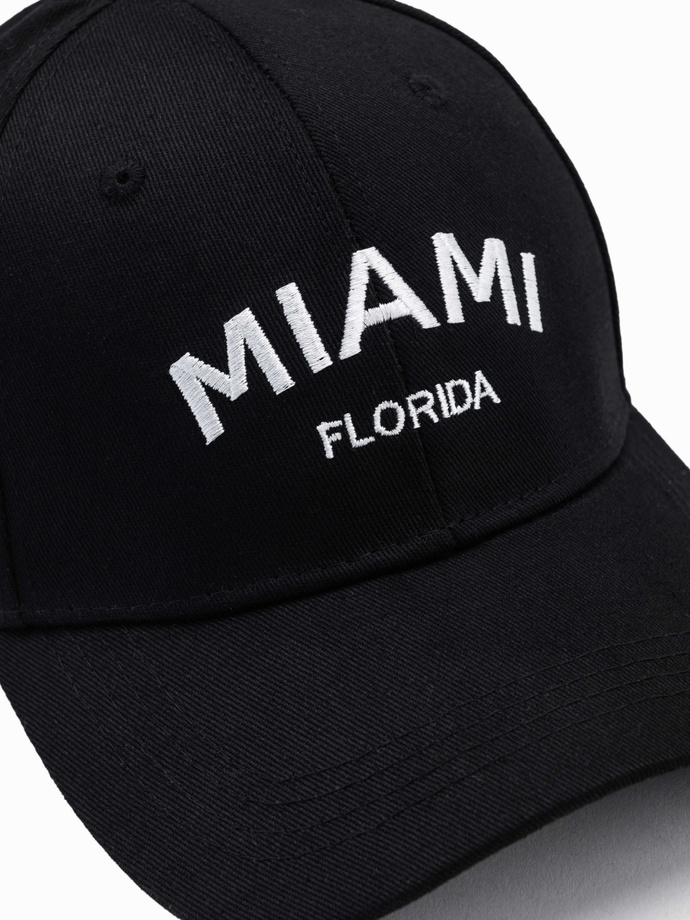 Men's baseball cap H177 - black