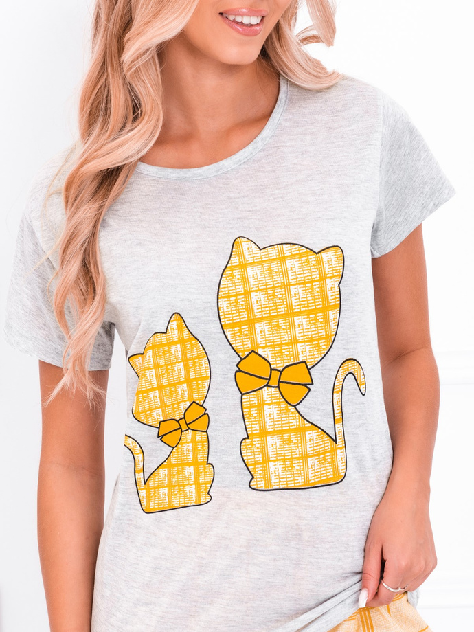 Women's pyjamas ULR161 - yellow