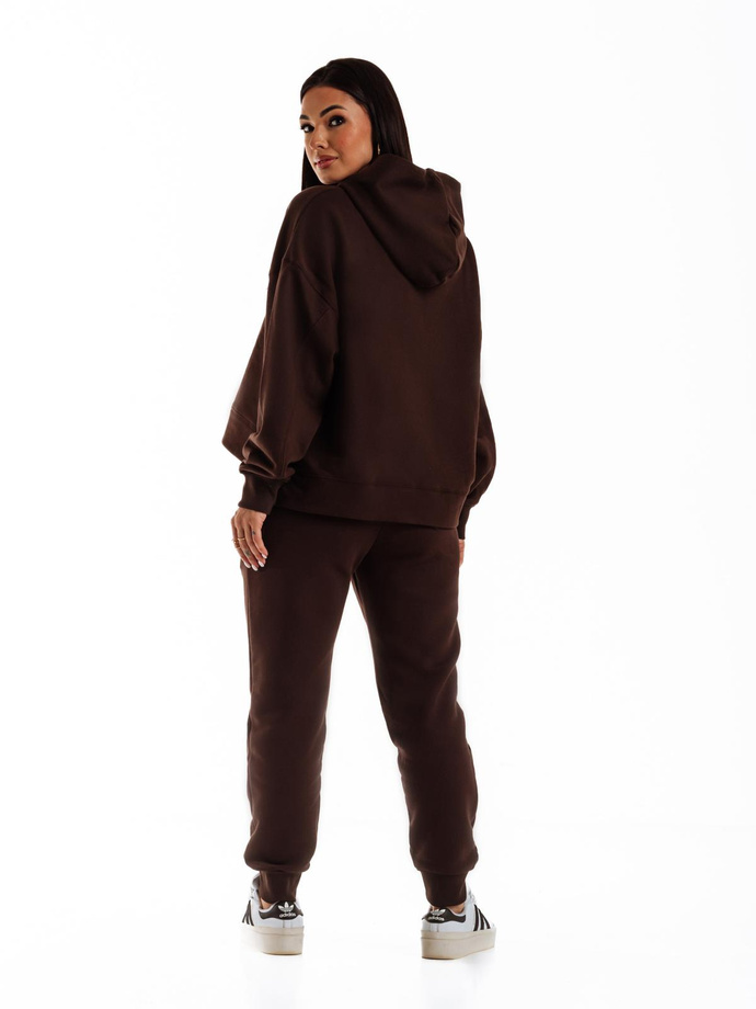 Women's hooded sweatshirt TLR044 - brown