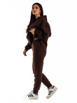 Women's sweatpants PLR265 - brown