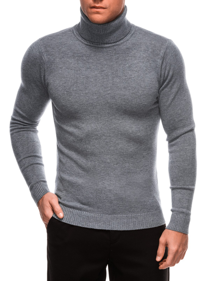 Men's polo neck E248 - grey