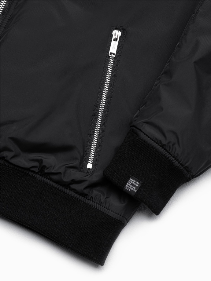 Men's bomber jacket - black V7 C538