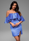 Evening dress LA-OM-DLR066 - blue
