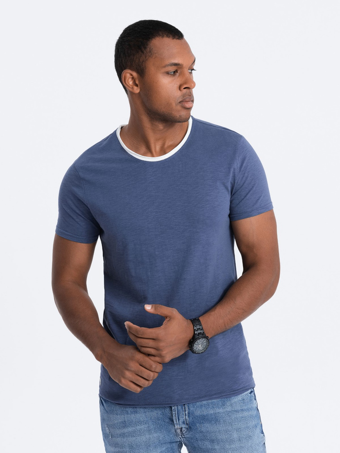 Men's plain t-shirt - blue S1385