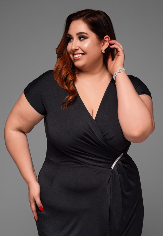 Sukienka wieczorowa LA-OM-DLR013 - black