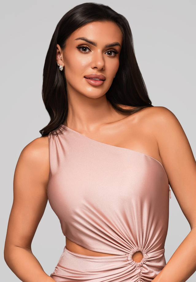 Evening dress LA-OM-DLR222 - pink