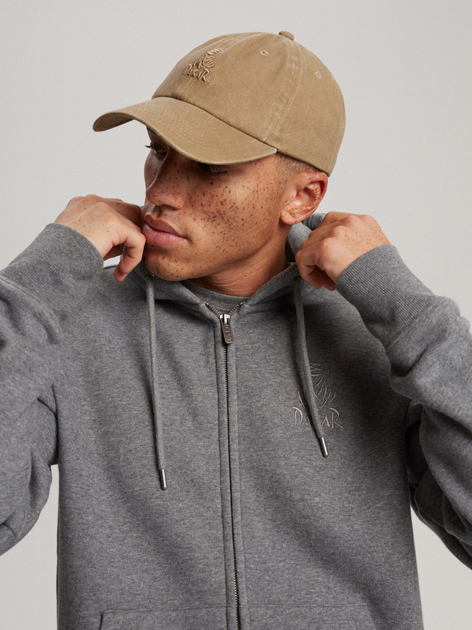 Men's sweatshirt DKR DSRT ZH13 B1567 - grey melange