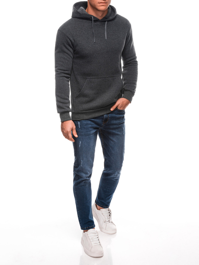 Men's zip-up sweatshirt B1691 - dark grey