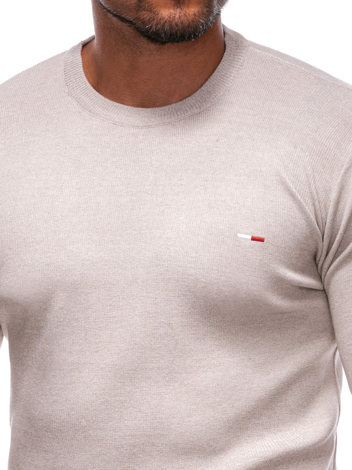 Sweter męski E238 - beżowy