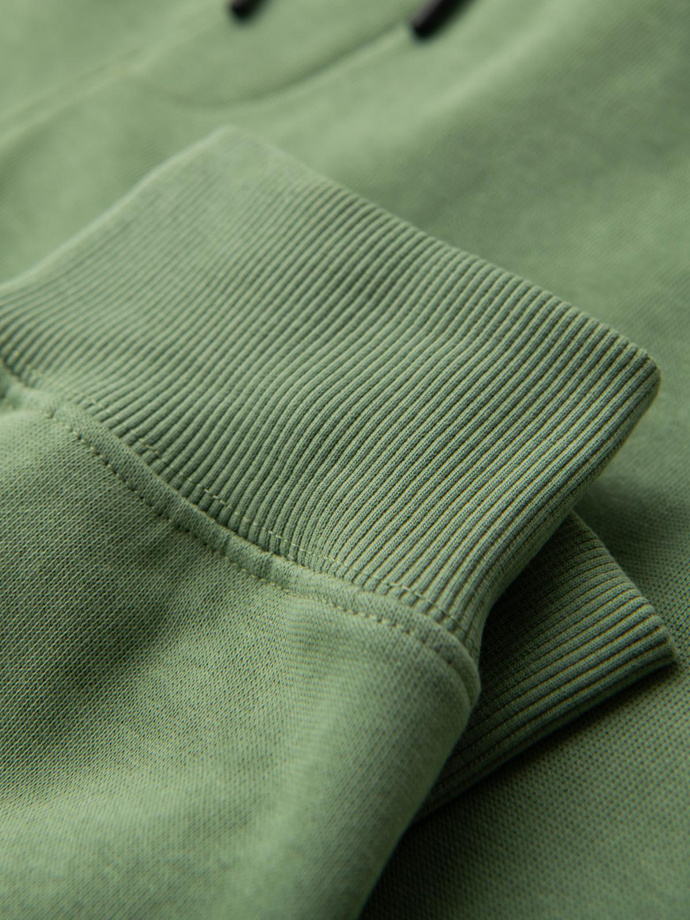 Men's jogger sweatpants - green V3 OM-PABS-0173