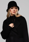 Women's wool coat LARICA OW-COLC-0106 v1 - black