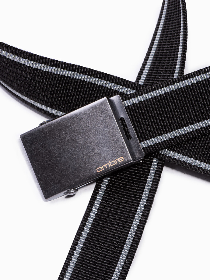 Men's belt of sash - black A028