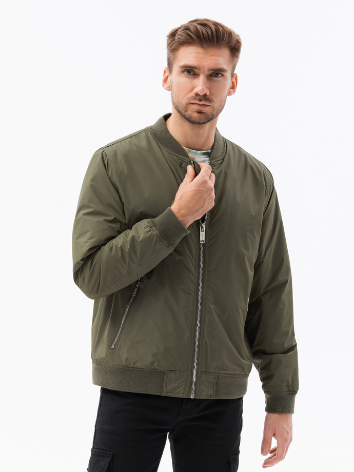 Men's bomber jacket - olive V2 C538