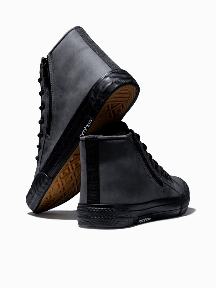 Trampki męskie sneakersy - grafitowe V4 T352