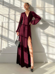 PATRICIA maxi dress DLR184 - maroon