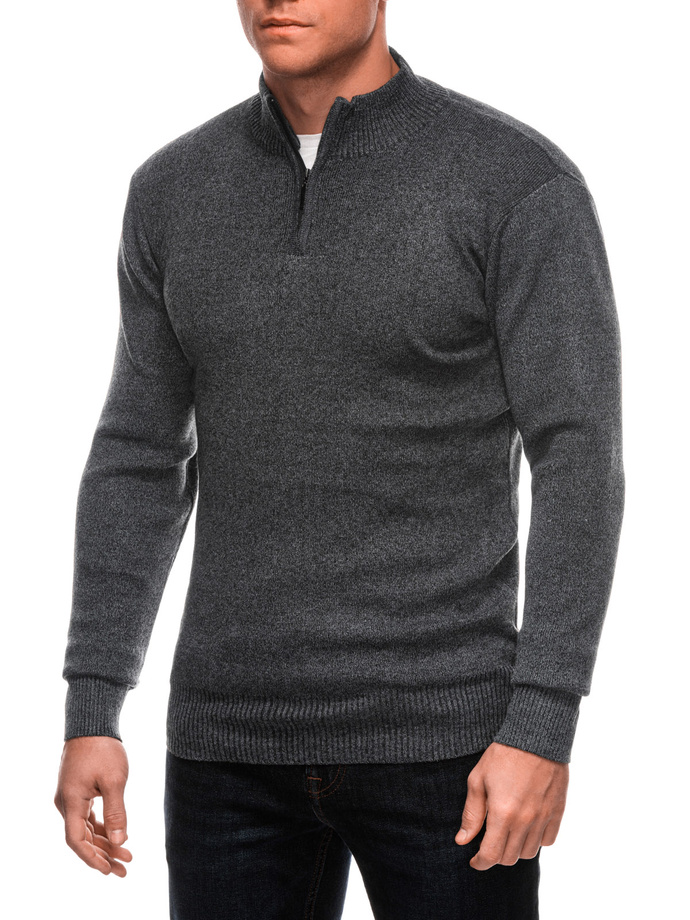 Men's sweater E245 - dark grey