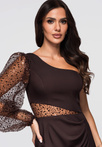 Evening dress LA-OM-DLR261 - brown