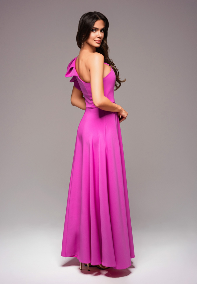 Evening dress LA-OM-DLR020 - fuchsia