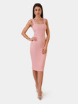 CHANTAL midi dress DLR135 - powder pink