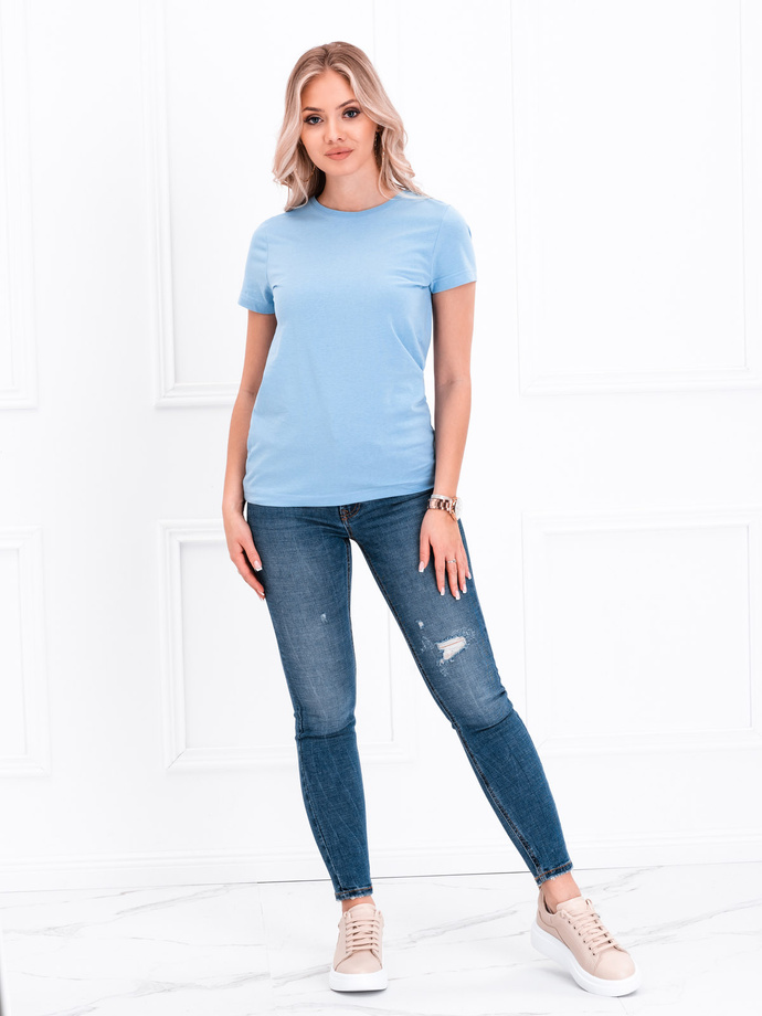 Women's basic t-shirt SLR001 - blue