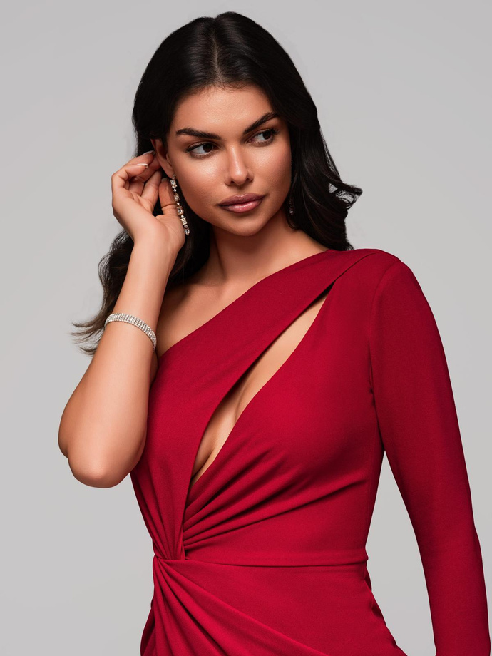 GRACE maxi dress DLR163 - dark red