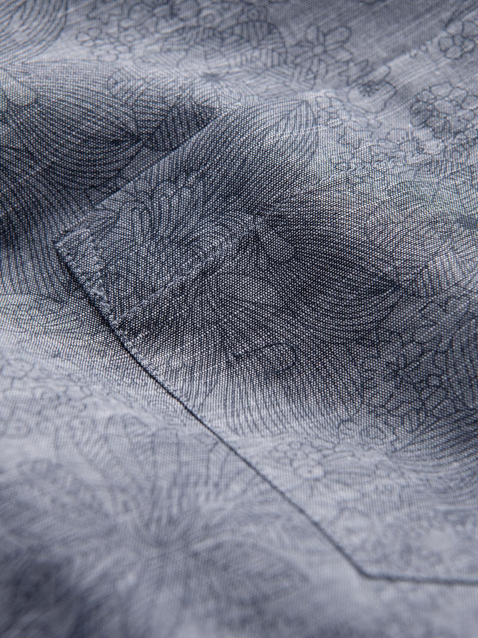 Classic men's flannel cotton plaid shirt - gray V3 OM-SHCS-0157