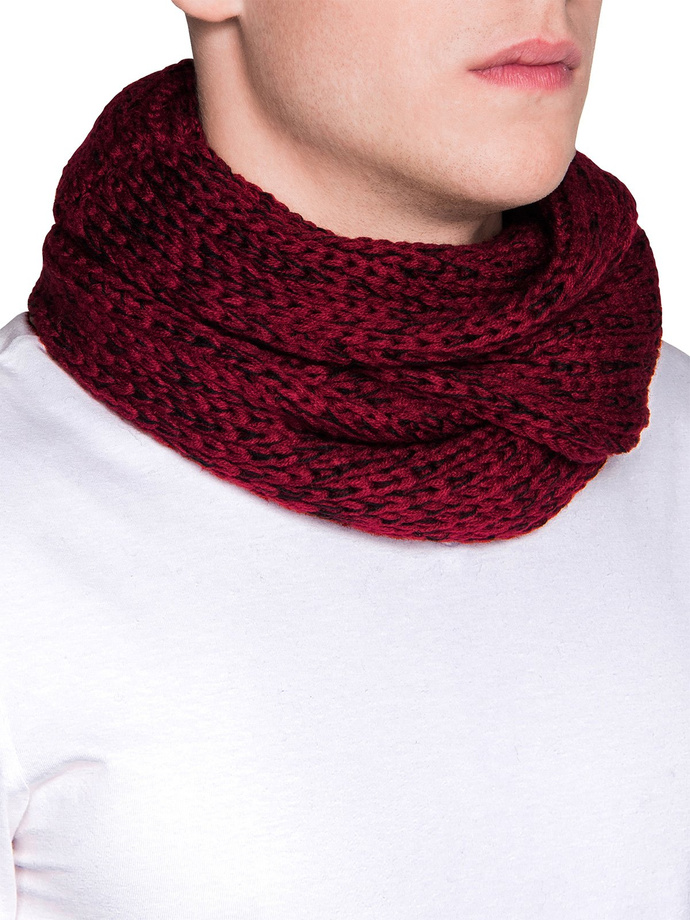 Men's snood - red/black A099