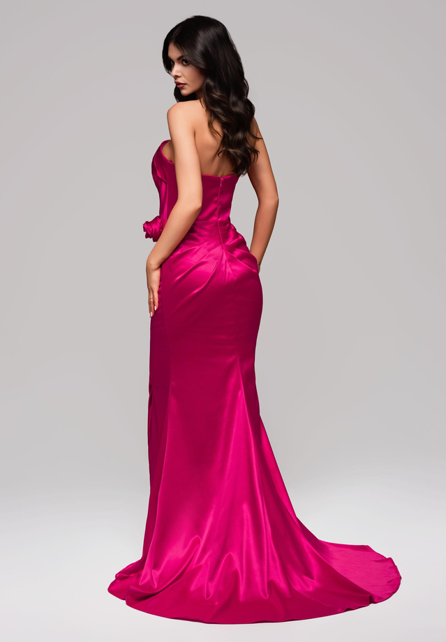 Evening dress LA-OM-DLR144 - fuchsia