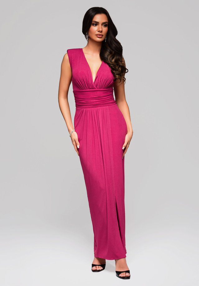 Evening dress LA-OM-DLR084 - fuchsia